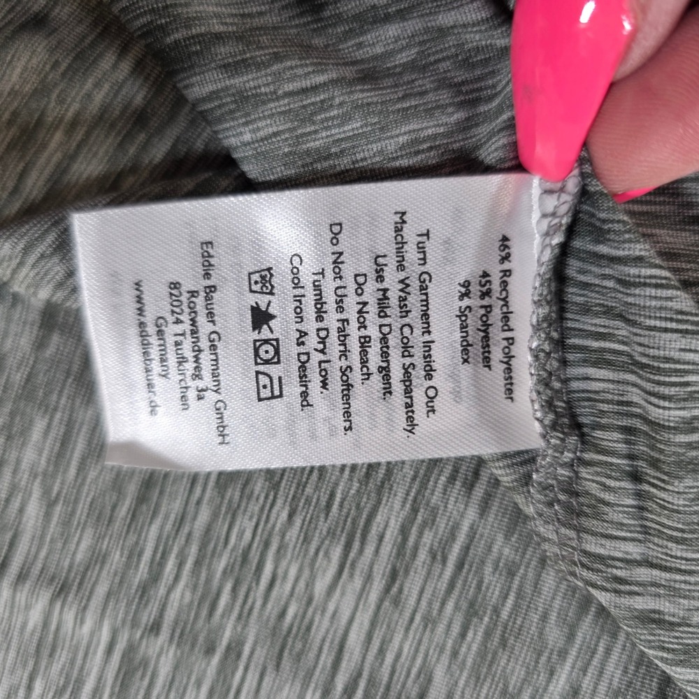 NEW Eddie Bauer Resolution LS Tee Dark Smoke Grey Heather XL Long Sleeve Shirt - Picture 4 of 9